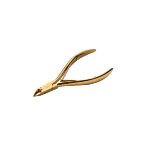 Aba Group gold plated double spring cuticle clippers 3 mm (1127)