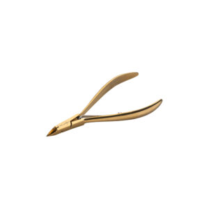 Aba Group gold plated single spring cuticle clippers  5 mm (1151)