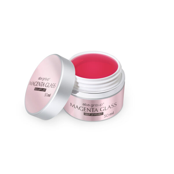 MAGENTA GLASS SELF LEVELING GEL Aba Group 50ml – samopoziomujący żel transparentny o różowym połysku