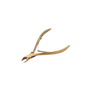 Aba Group gold plated double spring cuticle clippers 4 mm (1133)