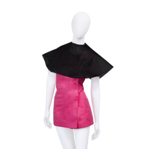 Disposable hairdressing capes, made of non-woven fabric, short (make-up model) - black 20 pcs
