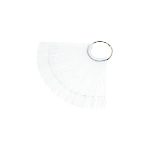 Stencil fan on a wheel ALMOND TRANSPARENT
