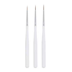 Set of white decorating brushes 3 pcs