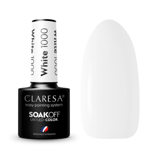 Claresa Lakier hybrydowy WHITE 1000 – 5g